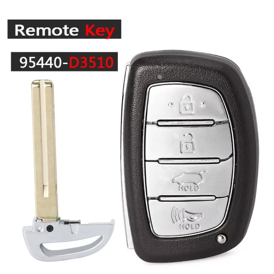 2019-2021 Hyundai Tucson / 4-Button 433Mhz 47 Chip Smart Key / PN: 95440-D3510 / TQ8-FOB-4F11 (AFTERMARKET)